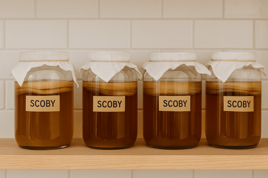 Как да се грижиш правилно за комбуча гъбата си (SCOBY) у дома - GUT2BE Комбуча