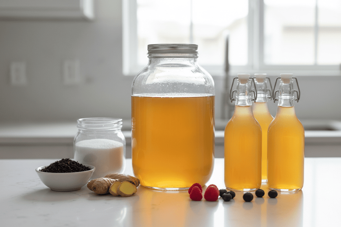 Как да приготвим комбуча у дома. Рецепта за 3 литра - Пълно ръководство стъпка по стъпка - GUT2BE Комбуча