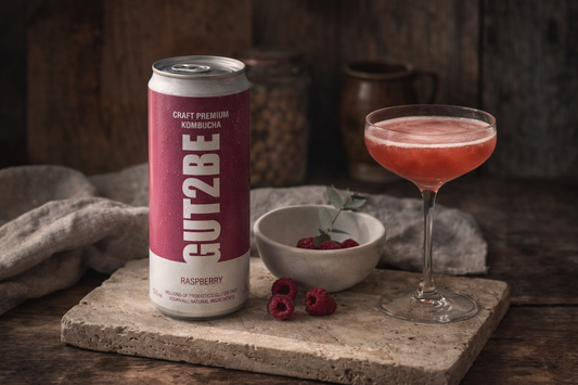 Raspberry kombucha from Bulgaria