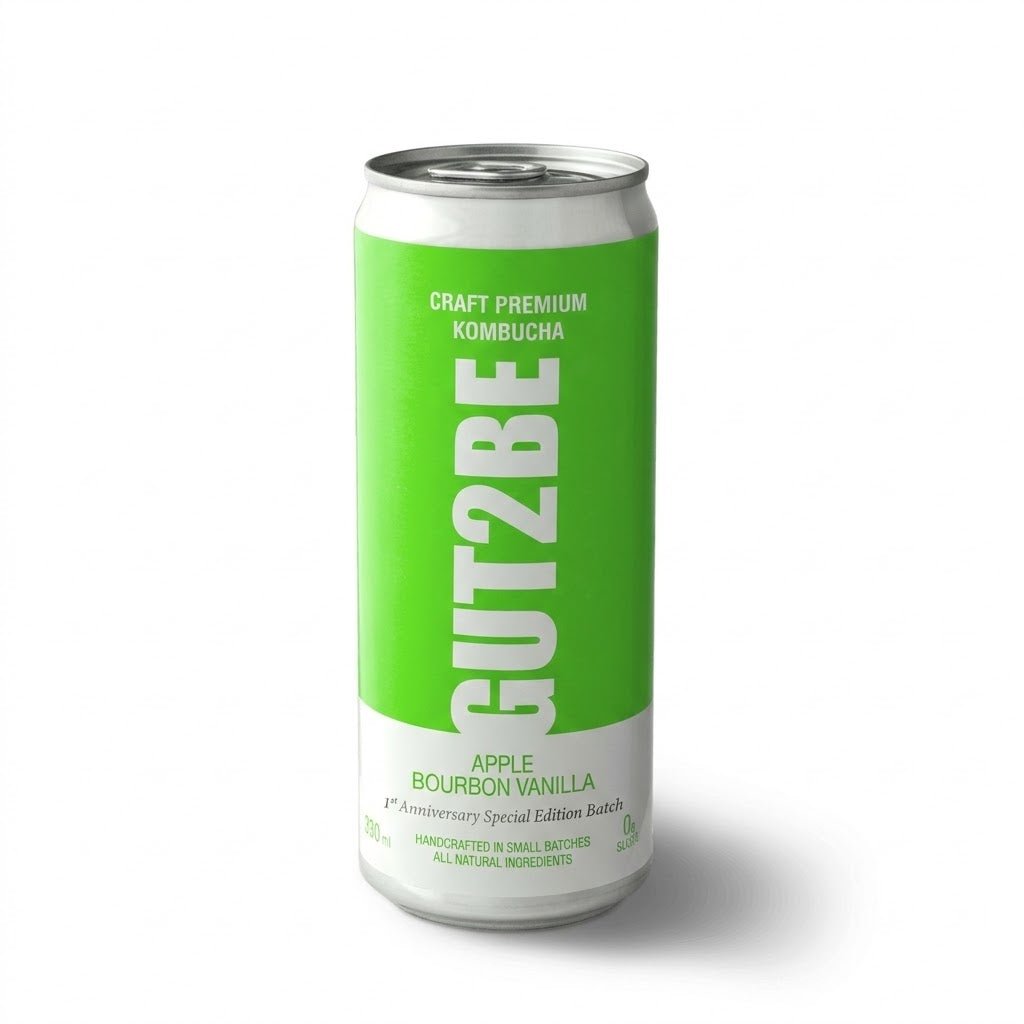Зелен кен с комбуча Ябълка и Бърбонска ванилия
