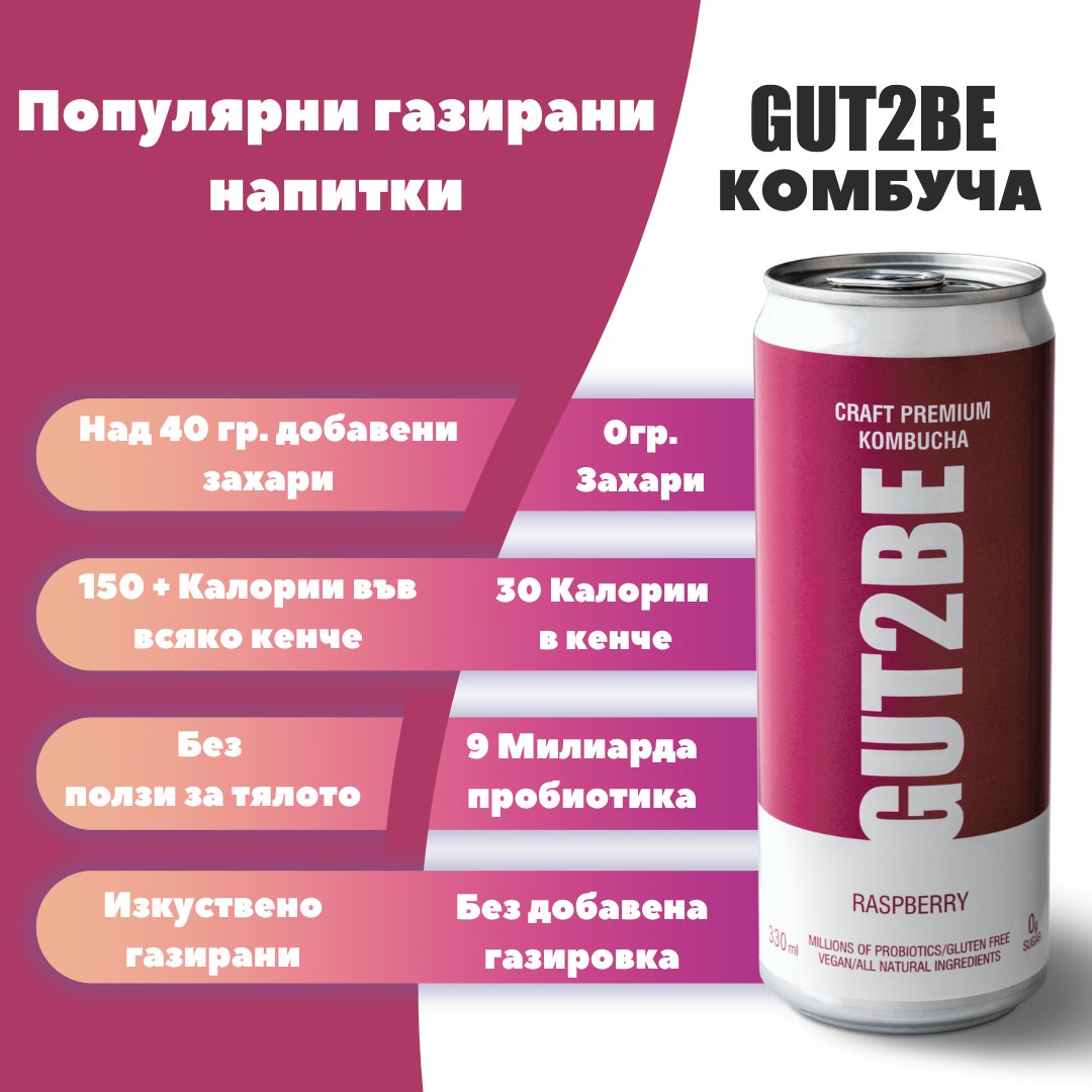 Комбуча Микс 24 кена х 330мл - GUT2BE КомбучаКомбуча Микс 24 кена х 330млКомбучаGUT2BE КомбучаGUT2BE Комбуча