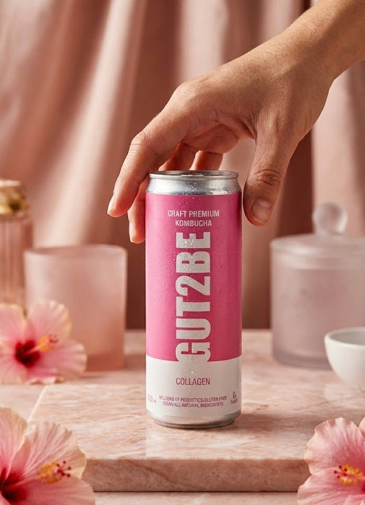 Комбуча с Колаген 12 кена х 330мл - GUT2BE КомбучаКомбуча с Колаген 12 кена х 330млКомбучаGUT2BE КомбучаGUT2BE Комбуча